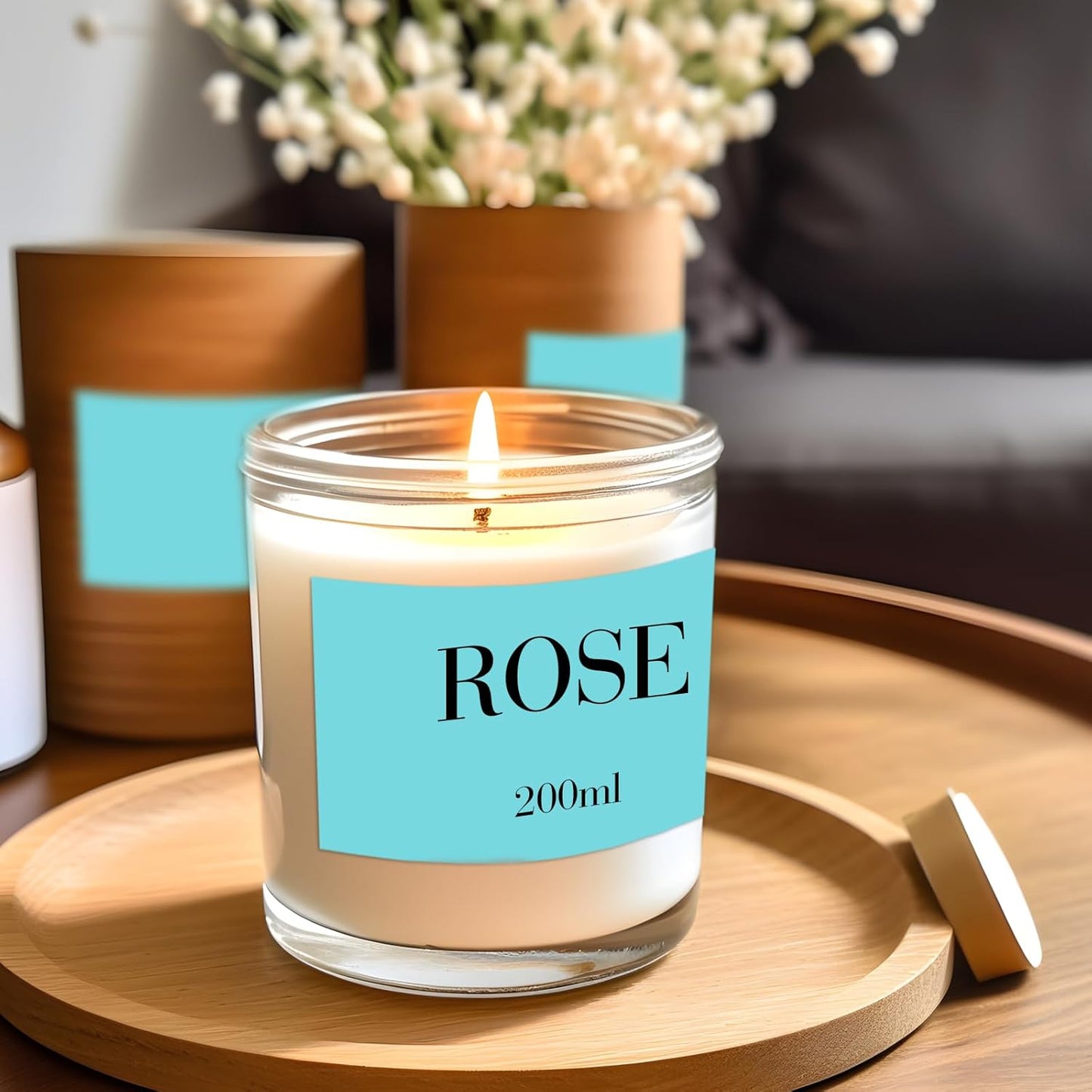 STARLIBOO 3x2 inch Color Direct Thermal Label Stickers for Shipping, Barcode, Address, Compatible with Rollo Label Printer & Zebra Desktop Printers (Lake Blue)