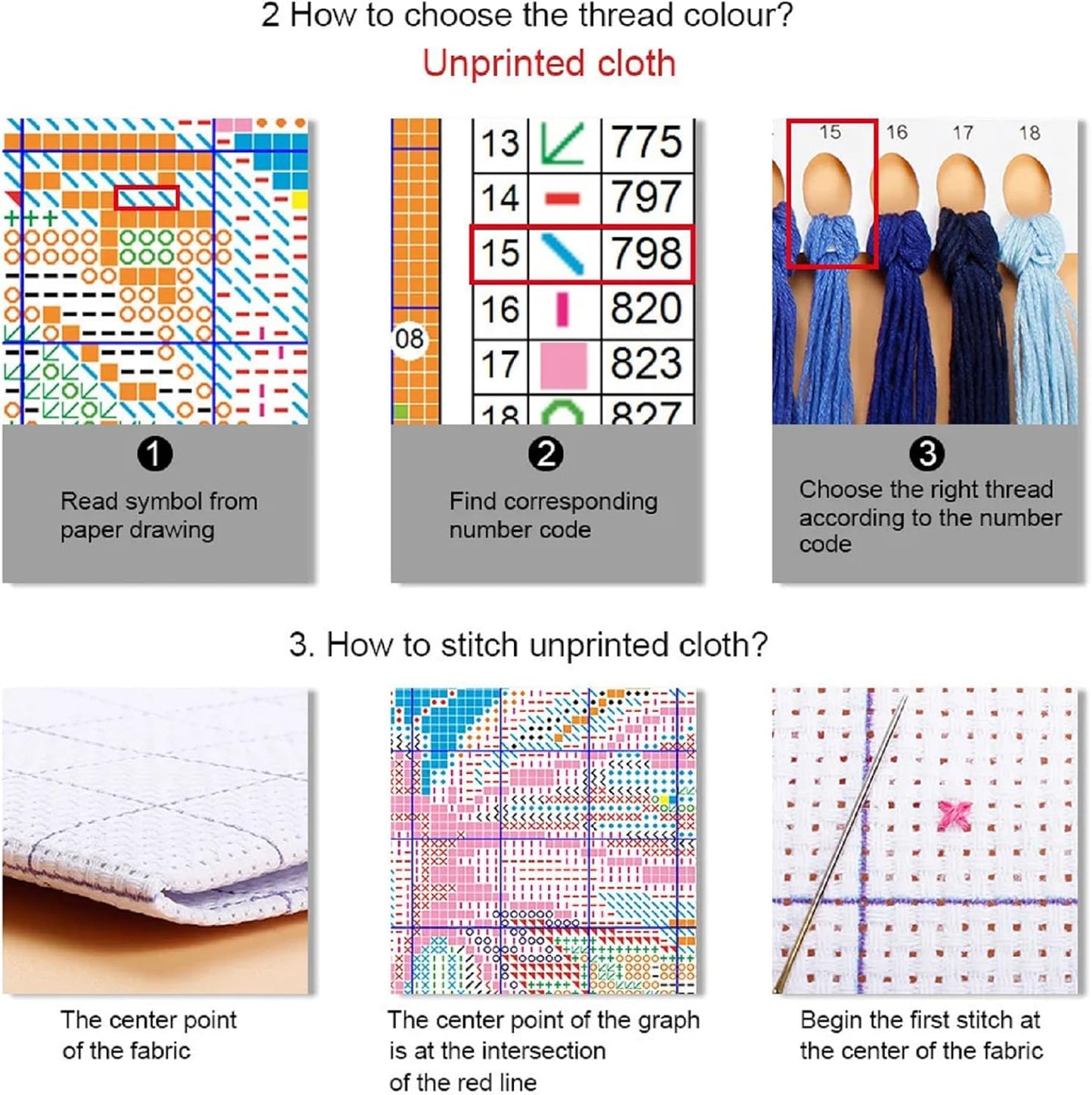 Foxdiviy Stamped Cross Stitch Kits for Beginners Full Range of Cross Stitching 11 CT Printed Cross Stitch Kits for Kids Adults Cross Stitch Patterns Needlepoint Kits-Colorful Owl 16x20 inch