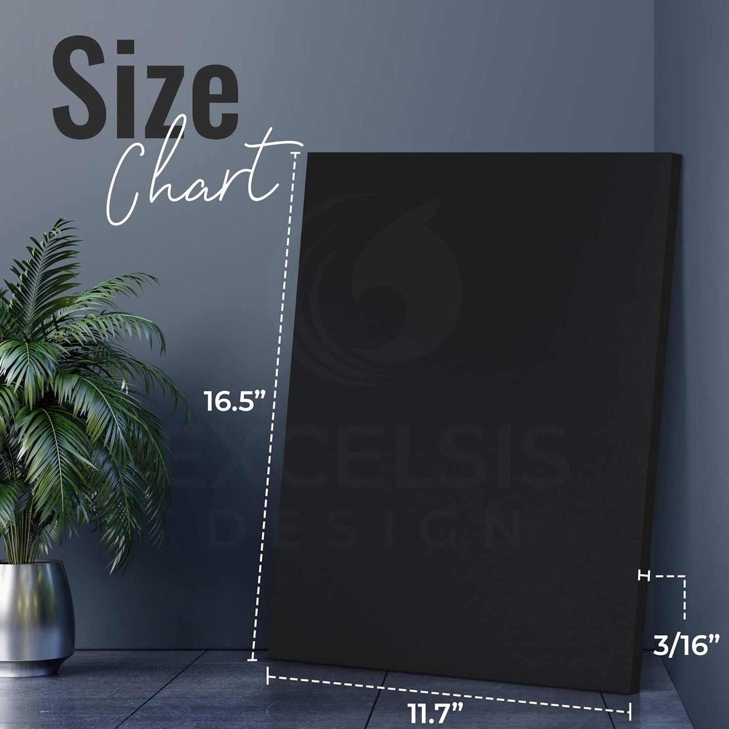 Black Foam Board 11.7 x 16.5 x 1/8" (3mm) Inch, 15 Pack Acid-Free Foam Core Poster Board Sheets for Art, Crafts, Presentation, Vision Board, Signboard, and Party Decorations