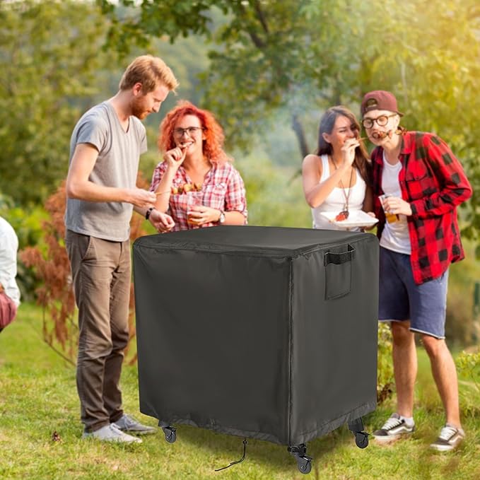 Outdoor Grill Cover for Weber 22 Inch Performer Charcoal, Waterproof Heavy Duty Smoker BBQ Grill Cover for VEVOR 22 Inch Portable Grill with Cart - 45" L×33" W×38" H