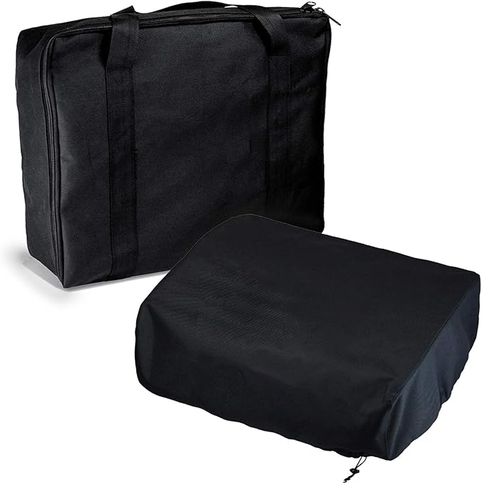 17 Inch Carry Bag and Cover for Blackstone 17" Table Top Griddle With Hood - Heavy Duty 600D Polyester Cover, Replacement Parts