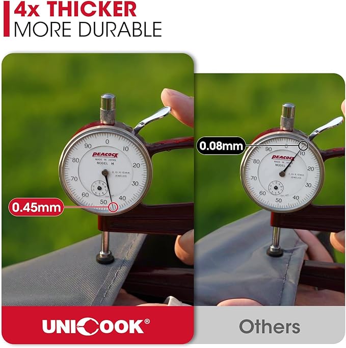 Unicook Grill Cover 75 Inch, Outdoor Heavy Duty Waterproof Large BBQ Cover, Compatible with Weber, Char-Broil, Nexgrill and More Grills, All Weather Protection, Grey