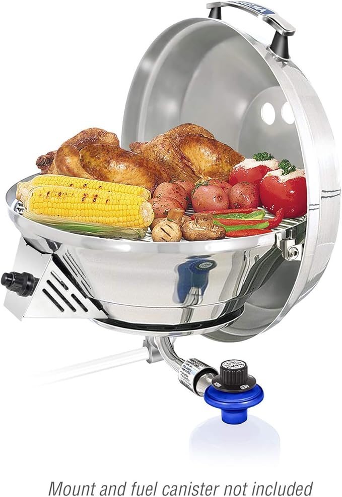 Magma Products, Marine Kettle 3, Combination Stove & Gas Grill, Propane Portable Oven