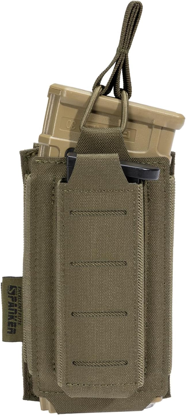 EXCELLENT ELITE SPANKER Tactical Open-Top Single/Double/Triple Molle Mag Pouch for Pistol Mag Pouch Tactical Bag Accessories Holder