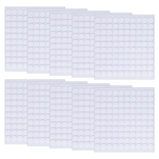 1000Pcs Double Sided Sticky Dots,Glue Dots Double Sided Removable,0.39 * 0.03in /0.39 * 0.08in Suitable for Crafts,Card Making,Marking Candles,Scrapbooking,Posters and DIY Projects