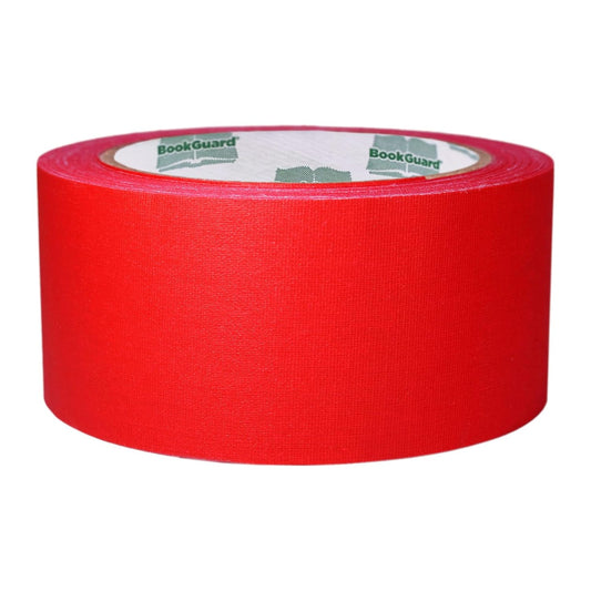 BookGuard 2 inch Premium Bookbinding Repair Cloth Tape, 15 Yard Roll, Red