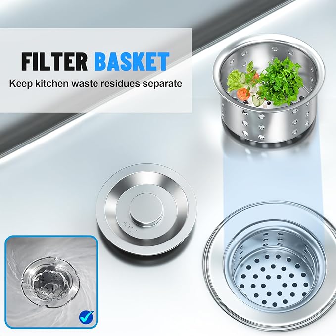 Stainless Steel Utility Sink, 39'' Free Standing Single Bowl Kitchen Sink with Cold and Hot Water Pipe, worktop,Indoor and Outdoor for Laundry Room Farmhouse Kitchen