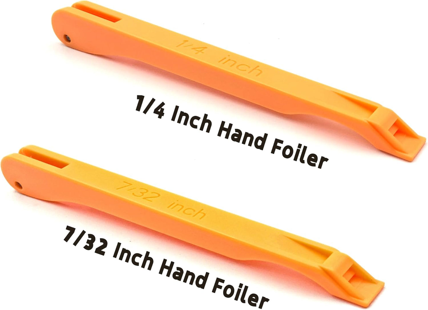 Copper Foil Hand Foiler for Stained Glass, 7/32" and 1/4" Hand Foiler Tool Kits, Orange