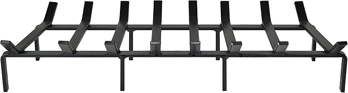 SteelFreak Heavy Duty Steel Fireplace Grate - Made in The USA (36 Inch)
