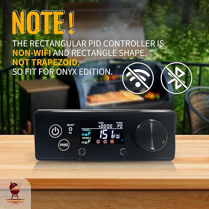 Rectangular PID Control Panel (NO WiFi) Replacement for Pit Boss Pellet Grills with Igniter - Fits Onyx Edition, Navigator, Sportsman, Mahogany, Competition, Pro Series & Most 440-1000 Models