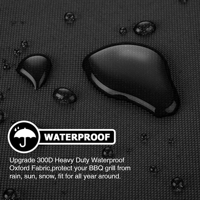 44-Inch Fire Pit Cover for 42-44 inch Round Fire Pit, Heavy Duty 300D Oxford Fabric Waterproof Dustproof Fire Bowl Cover All-Season Protection 44"Dia x 24"H