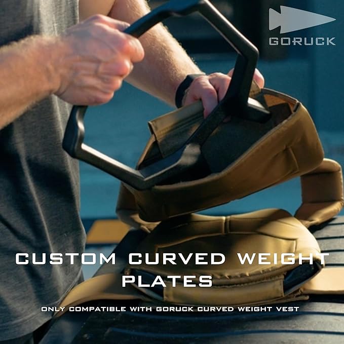 GORUCK 9.25LB and 6.25LB Curved Ruck Plate Compatible with GORUCK Rucking Weight Vests - 2 Pack