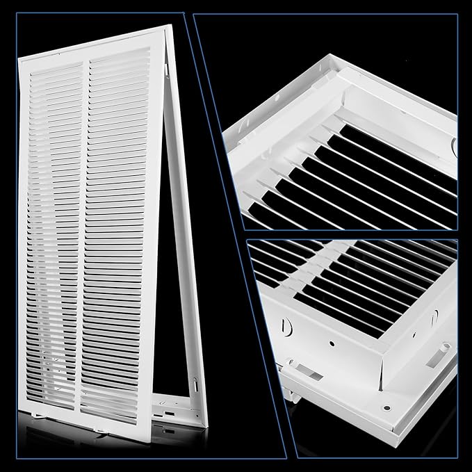 14x30 Return Air Grille [Duct Opening Size],Return Air Vent Cover for Wall Or Ceiling,Steel Return Air Filter Grilles Removable Face/Door for 1 Inch Filters(14"W x 30"H [Duct Opening])