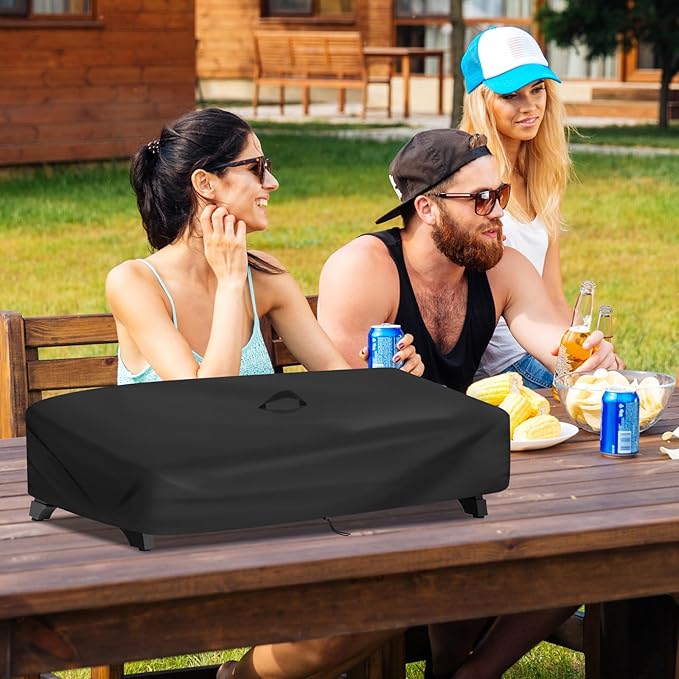 Grill Cover for Royal Gourmet PD1305H 3-Burner Propane Gas Gril, Waterproof Grill Griddle Combo Cover- 32”L x 19”W x 9”H