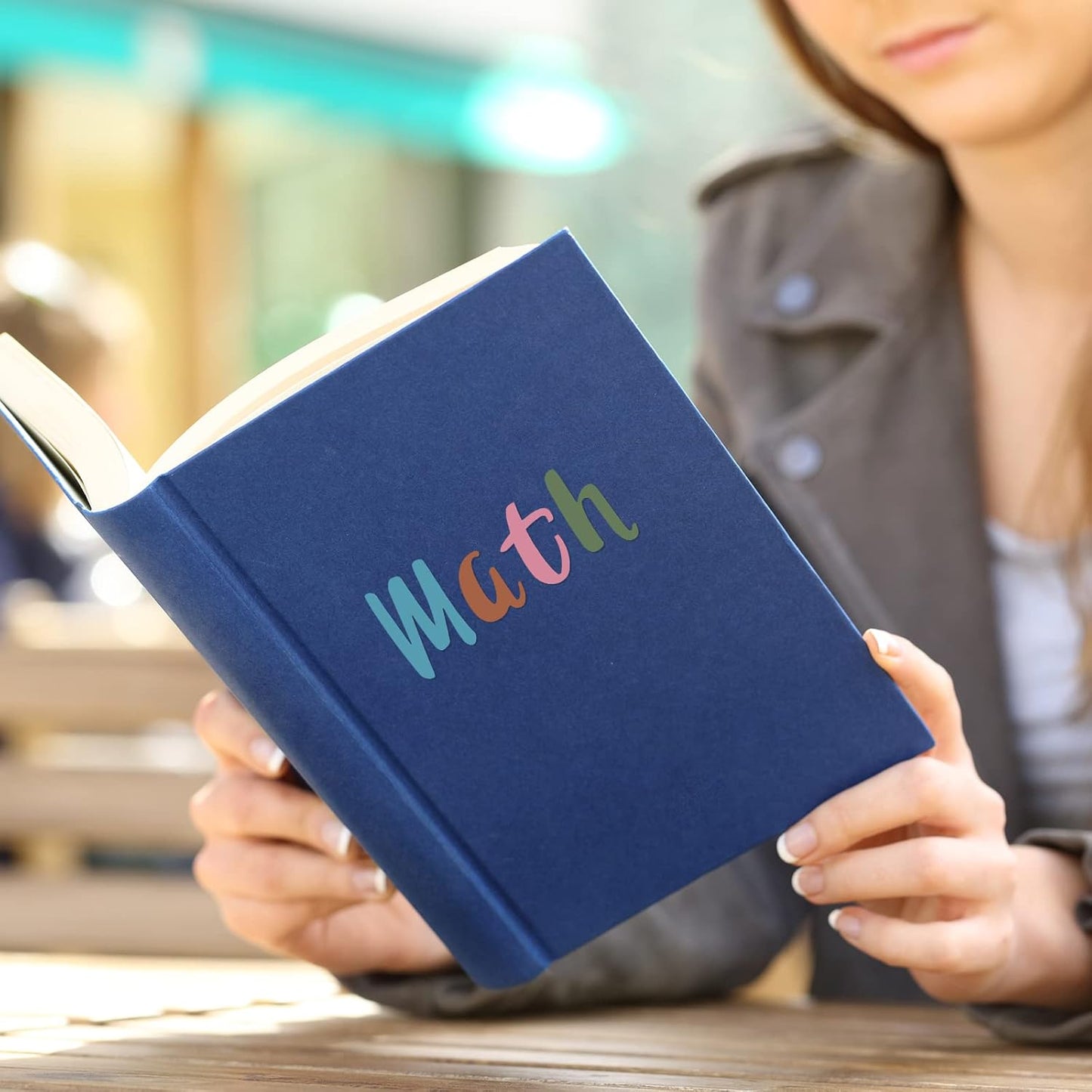 Outus 576 Pieces 8 Sheets Letters Stickers Self Adhesive Vinyl Letter Alphabet Number Stickers Mailbox Numbers Sticker, Decals for Classroom Decor, Sign, Door(Delicate Colors,1 Inch)