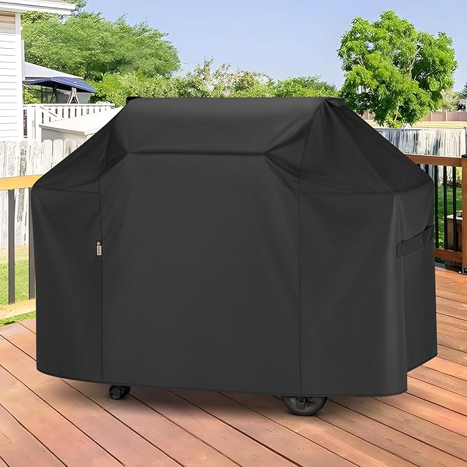 Arcedo Grill Cover 65 Inch Compatible with Weber Genesis II 400 Series and LX 400 Series Gas Grill, Waterproof Heavy Duty Outdoor 4 Burner Fade Resistant BBQ Cover, Compared to 7131