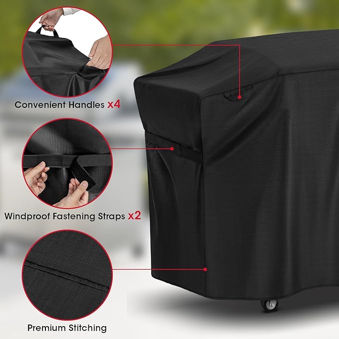 Unicook Griddle Cover for Blackstone 36 Inch ProSeries Grills, Outdoor 70 Inch Flat Top BBQ Grill Cover for 4 Burner Cooking Station, Unique UV Resistant Waterproof Vinyl with Polyester Lining