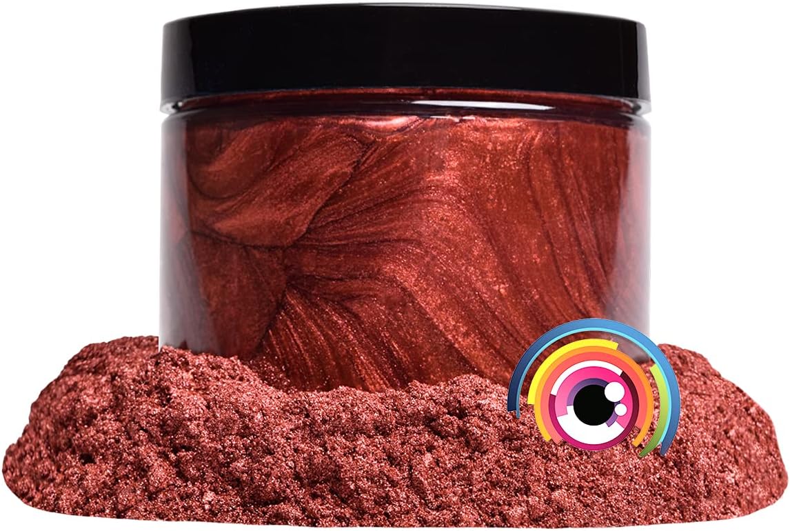 Eye Candy Pigments Premium Copper Mica Powder - Shu Copper (25gr) - for Epoxy, Resin, Soap, Paint, Woodworking, Acrylic Pouring, Bath Bombs, Fishing Lures - DIY Arts and Crafts Additive