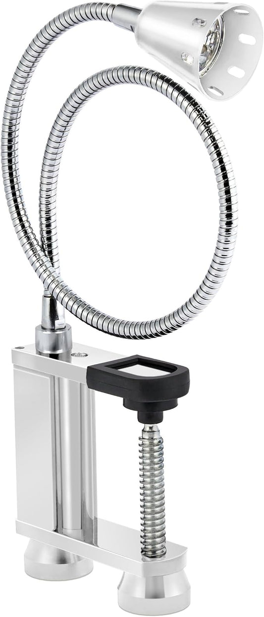 BBQ Grill Lights Magnetic Base Super-Bright LED Lights-360 Degree Flexible Gooseneck, Weather Resistant, Task Lighting Barbecue Grilling Gifts for Men Dad Husband (Silver, 1 Pack)