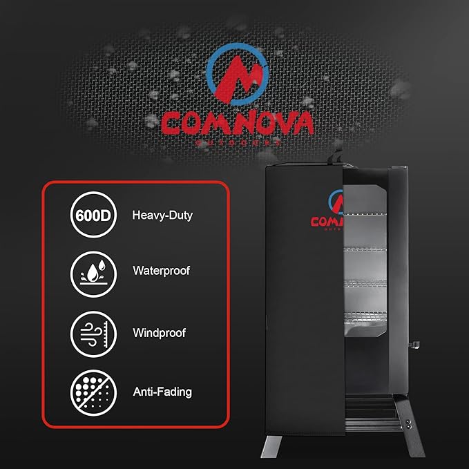 Comnova 40 Inch Electric Smoker Cover for Masterbuilt - 600D Smoker Covers for Masterbuilt Smokers Heavy Duty Waterproof, Vertical Smoker Cover for Masterbuilt, Char-Broil, Cuisinart 40 Inch Smoker