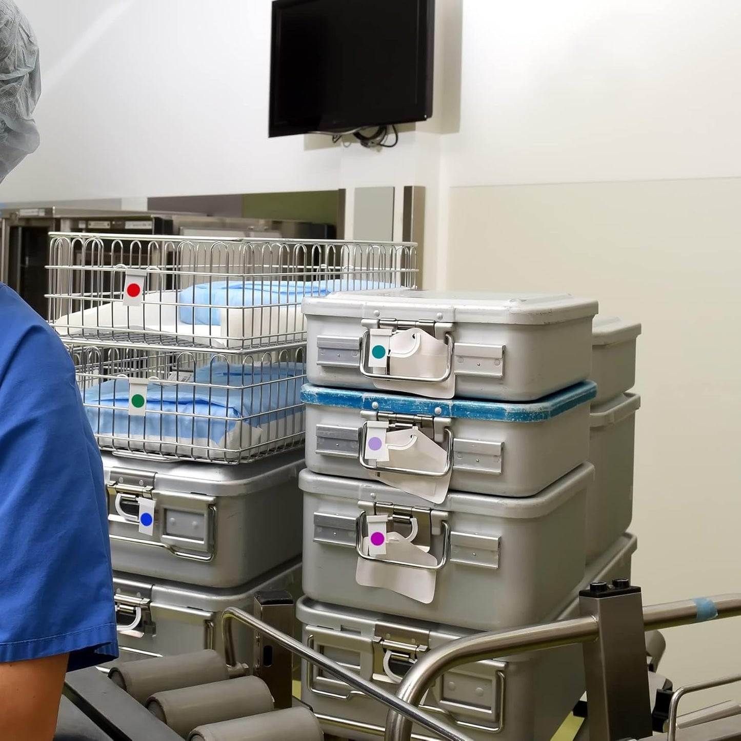 ChromaLabel Removable Color Code Dot Label Kit, 5 Assorted Standard Colors, 1000 Stickers per Dispenser Box, 1 inch