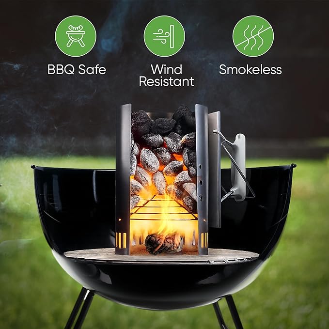 Inflame Fire Starters 70 pcs Fire Starters for Campfires, Grill, BBQ, Fireplace, Woodstove - Charcoal Starter - Waterproof, Weather-Resistant - Natural Wood Fireplace Starters