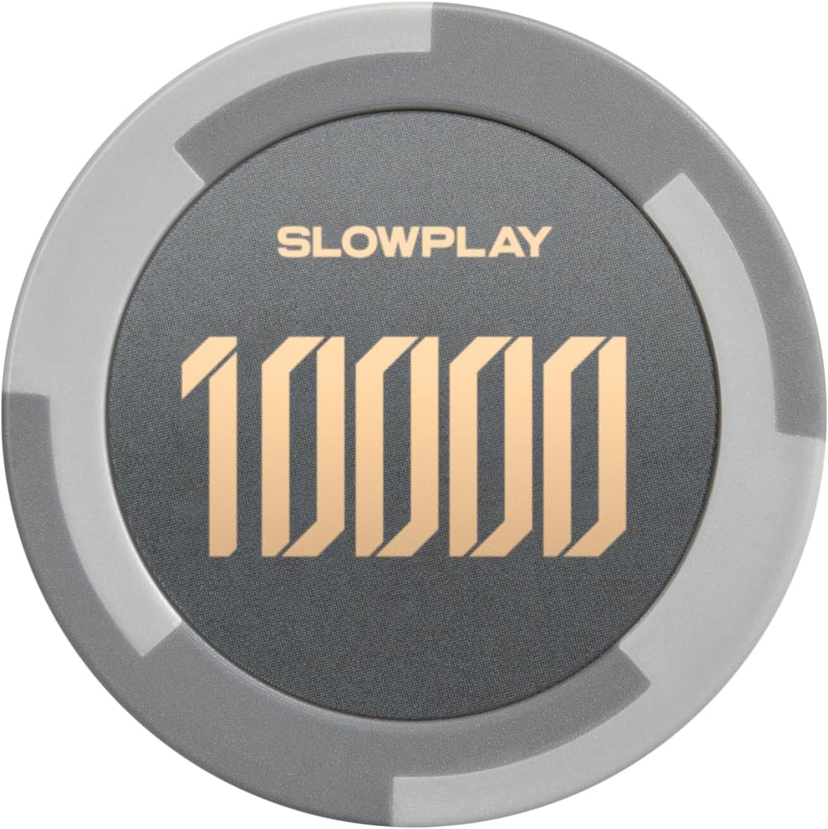 SLOWPLAY Godel Clay Poker Chips, 14 Grams Heavyweight Clay Composite, 40mm Large Chips in Bulk, Pack of 50 with Denomination of 10000