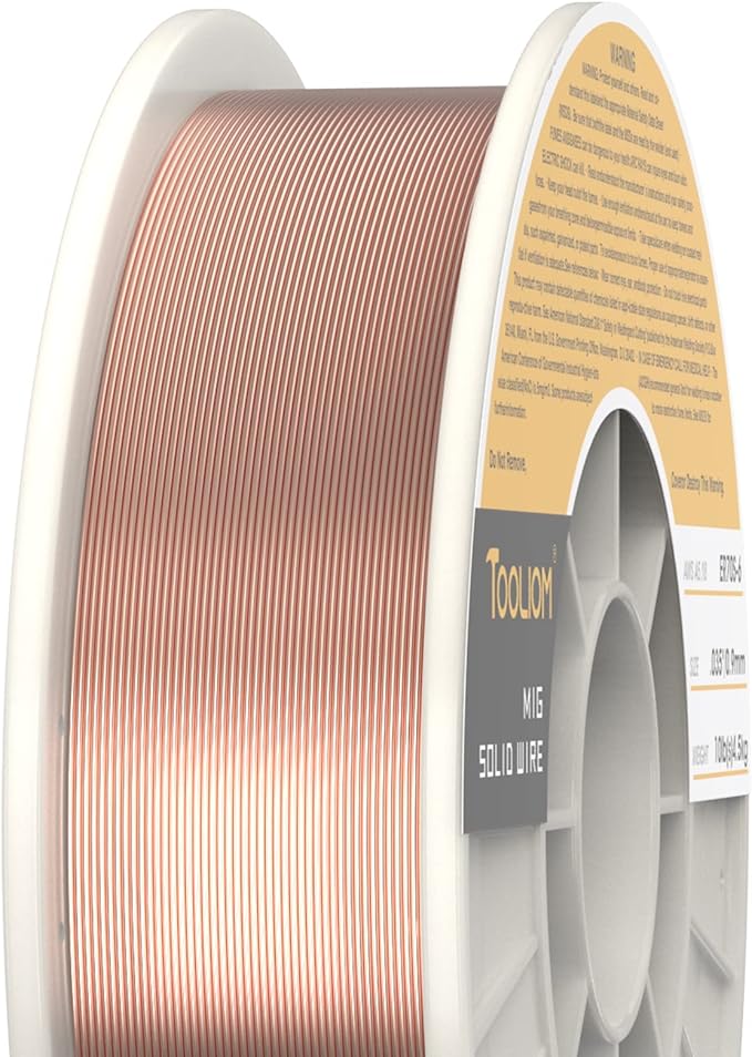 TOOLIOM ER70S-6 .035"(0.9 mm) Mild Steel MIG Solid Welding Wire on 10-Pound Spool 2PCS Compatible for TL-200M Pro TL-250M Pro