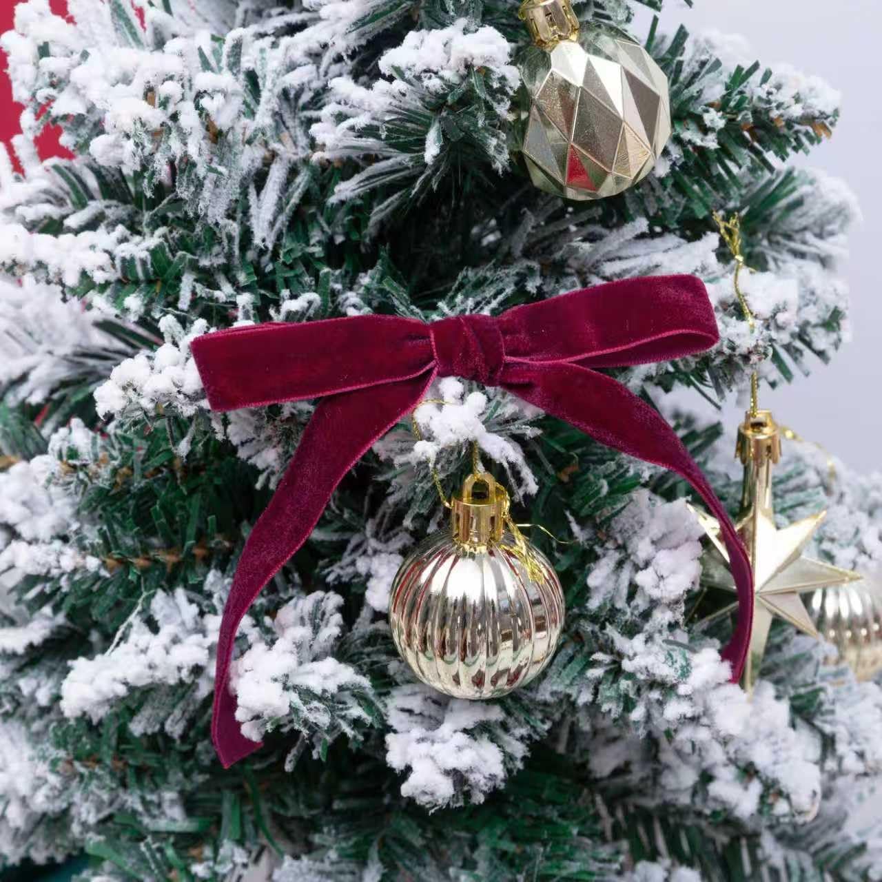 Vintage Burgundy Velvet Ribbon, 5/8 Inch X 25Yd