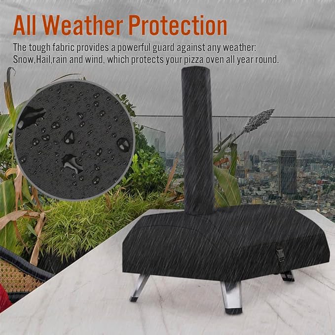 Carry Cover for Ooni Karu 16 inch Pizza Oven, iCOVER Heavy Duty Portable Outdoor Pizzas Maker Covers 16 Multi-Fuel Waterproof Backyard Ovens Accessories