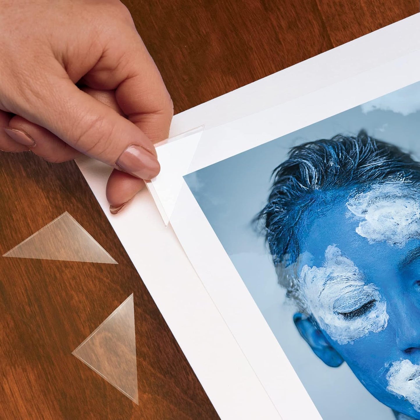 Lineco Acid-Free Archival Polypropylene Mounting Corners, Self Adhesive and Pressure Sensitive, 1.25", for Artwork Pictures and Documents (Qty: 256) Pack of 2