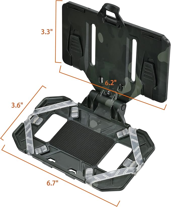 Tactical Plate Carrier Phone Mount, Universal Molle Phone Holder,Tactical Phone Holder Foldable Navigation Board for Tactical Vest Attachments