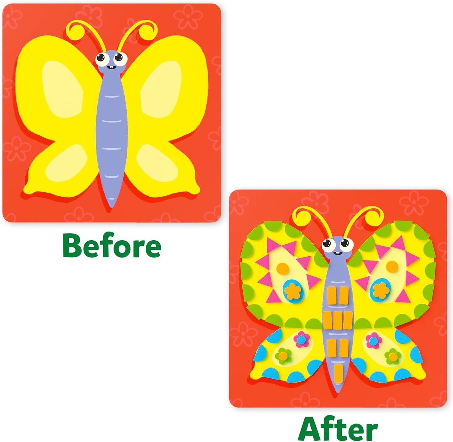 Skillmatics Foam Sticker Art Activity - Animals, Stocking Stuffers, Mess-Free Fun for Kids, 800+ 3D Foam Stickers, DIY Felt Craft Kits, Christmas Gifts for Boys & Girls Ages 3, 4, 5, 6, 7