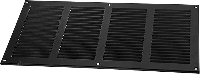 Vent Systems 16" x 8" Inch (Overall Dimensions) Pack of 3 - Anthracite - Air Vent Cover Metal Air Return Grill with Built-in Pest Guard Screen HVAC Vent Duct Cover for Home Improvement