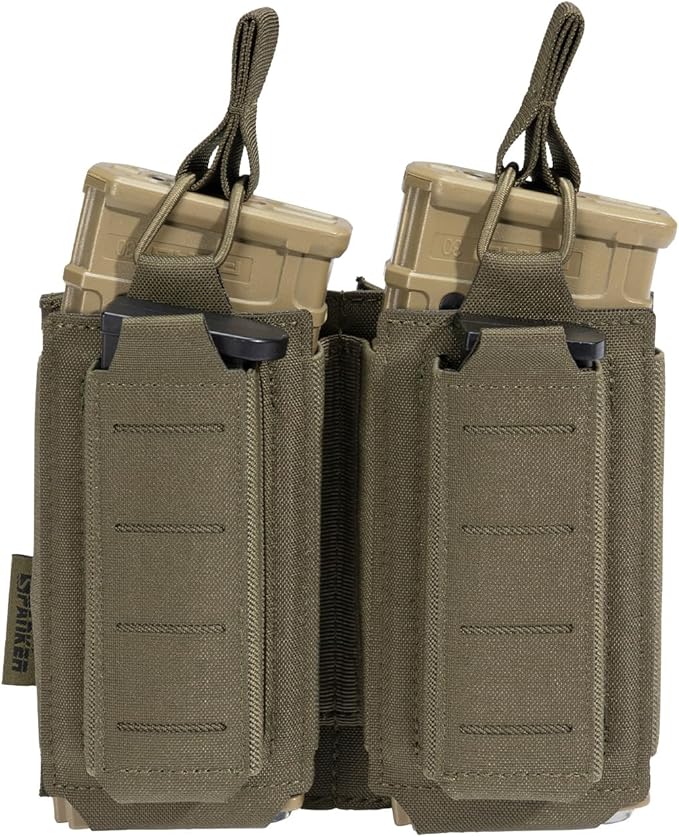 EXCELLENT ELITE SPANKER Tactical Open-Top Single/Double/Triple Molle Mag Pouch for Pistol Mag Pouch Tactical Bag Accessories Holder