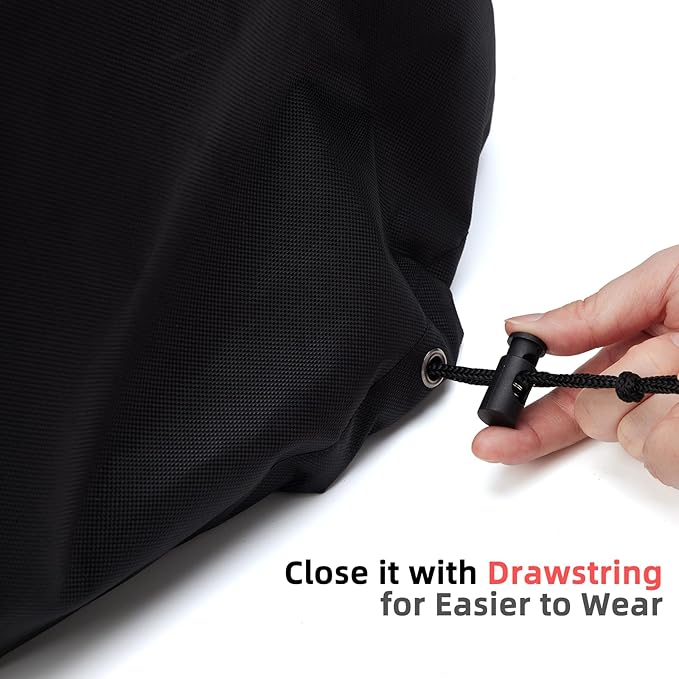 Waterproof Cover for Ninja Pizza Oven MO201, UV Resistant, Windproof Accessories for Ninja Artisan Outdoor Pizza Oven, Power Cord Storage Pocket, Adjustable Drawstrings and Elastic Bands (Cover Only)