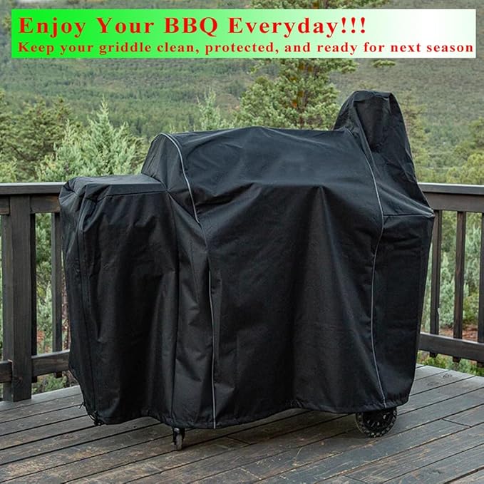 Grill Cover for Pit Boss 820 Deluxe 850 Pro Series Wood Pellet Grill, Smoker Cover for PitBoss 820D 820XL 820FB 820D3 820SC 820PS1 820CS1 PB850CS1 Heavy Duty Outdoor 600D