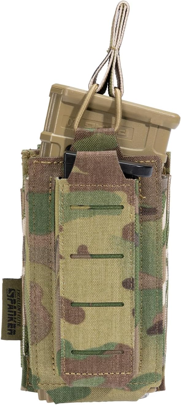 EXCELLENT ELITE SPANKER Tactical Open-Top Single/Double/Triple Molle Mag Pouch for Pistol Mag Pouch Tactical Bag Accessories Holder