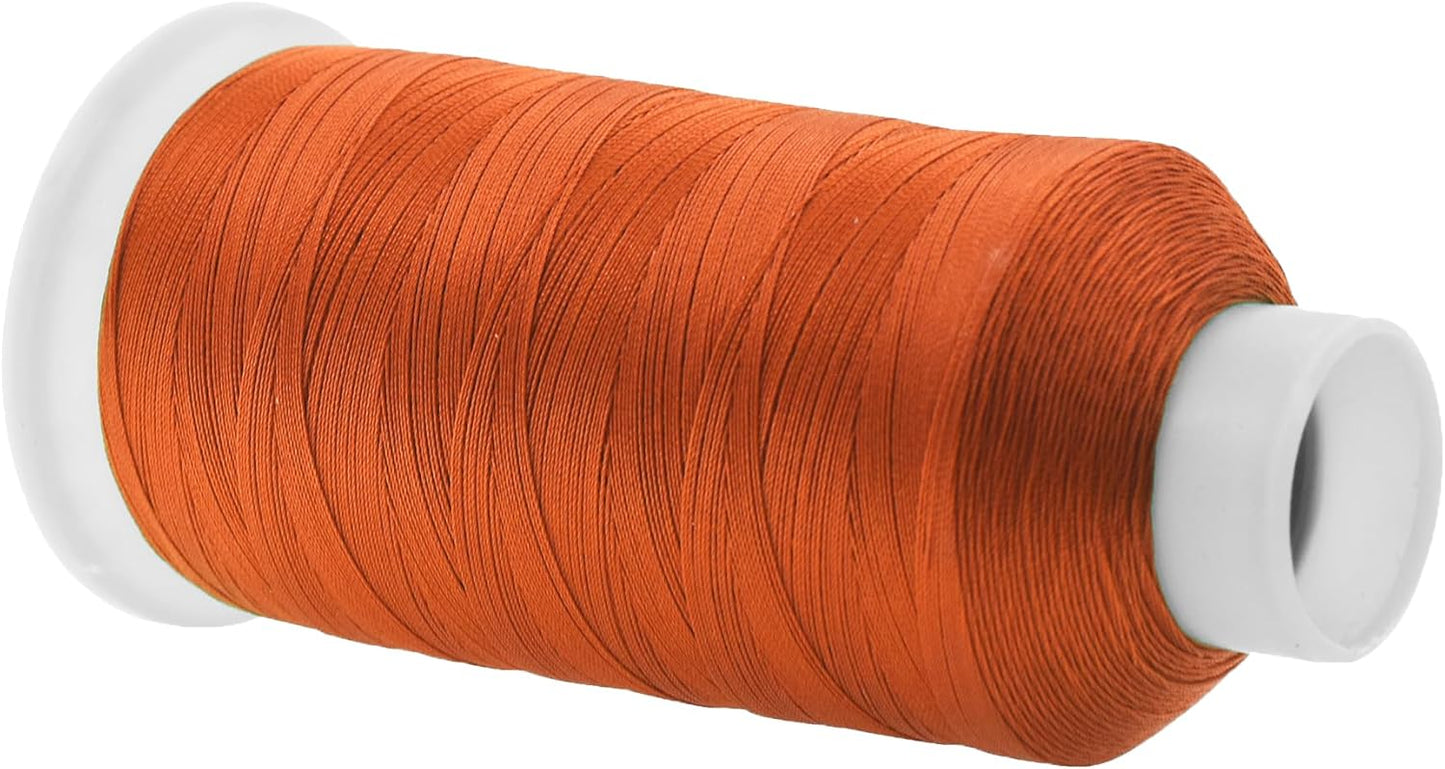 Mandala Crafts Rust Heavy Duty Thread - 1500 Yds Tex 70 Thread for Sewing Drapery Jeans Leather Hair Outdoor Marine Upholstery