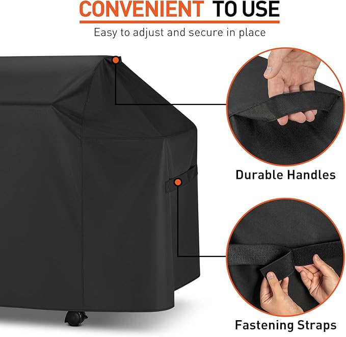 Arcedo Grill Cover 52 Inch Compatible with Weber Spirit 200 and 300 Series, Genesis Silver A/B Gas Grill, Waterproof Heavy Duty Outdoor Fade Resistant BBQ Cover for E310, Compared to 7106