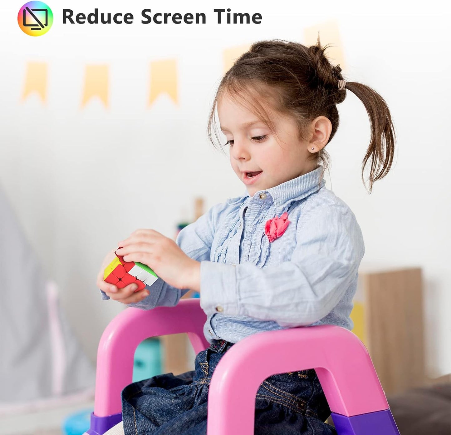 Full Size 3x3x3 Speed Cube Set, 2.2in Puzzle Party Favors Toy Stickerless Magic Cube Set, School Classroom Prize for Students, Birthday Party Stocking Stuffers Gifts for Kids Teens Adults(10 Pack)