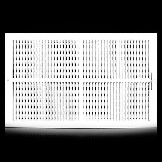24x14 Vent Register [Duct Opening], Vent Covers for Home Ceiling, Two-Way Ventilation Register, Adjustable Solid Steel Wall Register Vent Cover (24"W x14"H [Duct Opening])