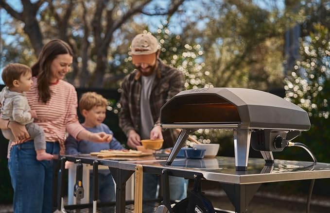 Ooni Koda 2 Gas Pizza Oven – 14" Outdoor Pizza Oven Cooks Pizza in 60 Seconds, Includes 28 mBar Regulator and Gas Hose, Propane Grill Reaches 950°F - Black