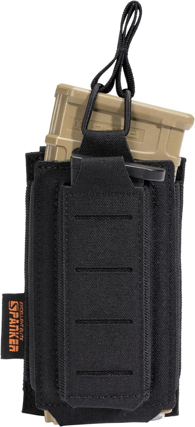 EXCELLENT ELITE SPANKER Tactical Open-Top Single/Double/Triple Molle Mag Pouch for Pistol Mag Pouch Tactical Bag Accessories Holder