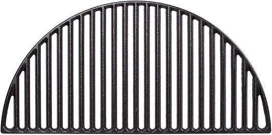 Kamado Joe Durable Half-Moon Cast Iron Cooking Grate with Grill Grate Lifter for Classic Joe 18-inch Charcoal Grill and Smokers in Black, Model KJ-HCICG