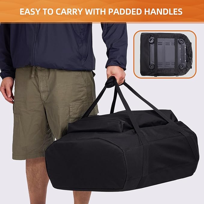 NOELIFE Carry Cover for Ooni Volt 12, Waterproof Electric Pizza Oven Cover with Top Pocket for Ooni Volt Accessories, with Padded Front Panel to Protect Class Door (Oven Not Included)