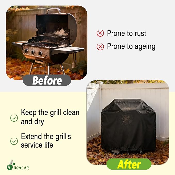 Outdoor Grill Cover for Char Broil Bistro Pro Electric Grill Grill & Griddle-25302146 25302145 25302161, Waterproof Gas Grill Cover Patio BBQ Griddle Covers - 33" L×24" W×37" H, Black