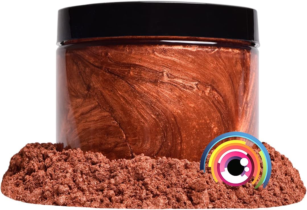 Eye Candy Pigments Premium Copper Mica Powder - Motoka Copper (25gr) - for Epoxy, Resin, Soap, Paint, Woodworking, Acrylic Pouring, Bath Bombs, Fishing Lures - DIY Arts and Crafts Additive