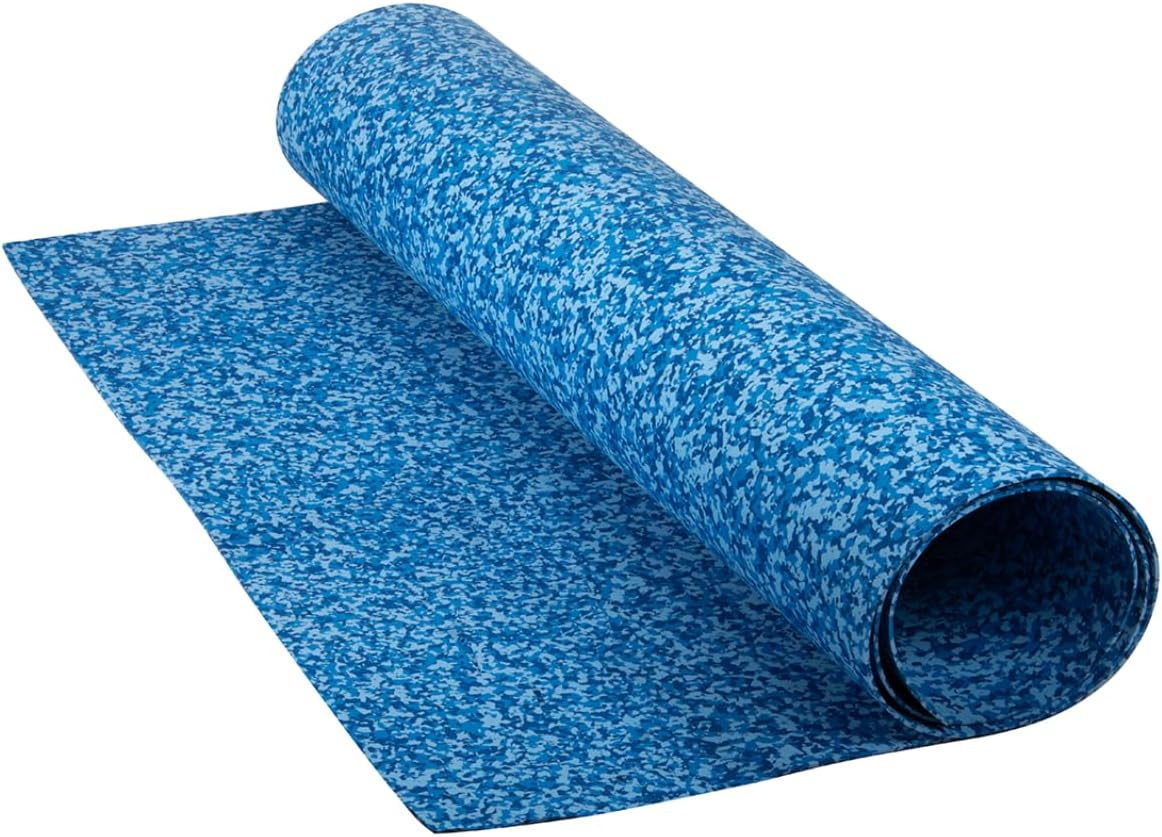 LotusFoam Large 3mm EVA Foam Sheet - 44"x 85" High Density Foam 130 kg/m3 for Cosplay, Costumes, Crafts, Flooring, Outdoor Use - 35 Colors (Aqua Camo) - Aqua Camo