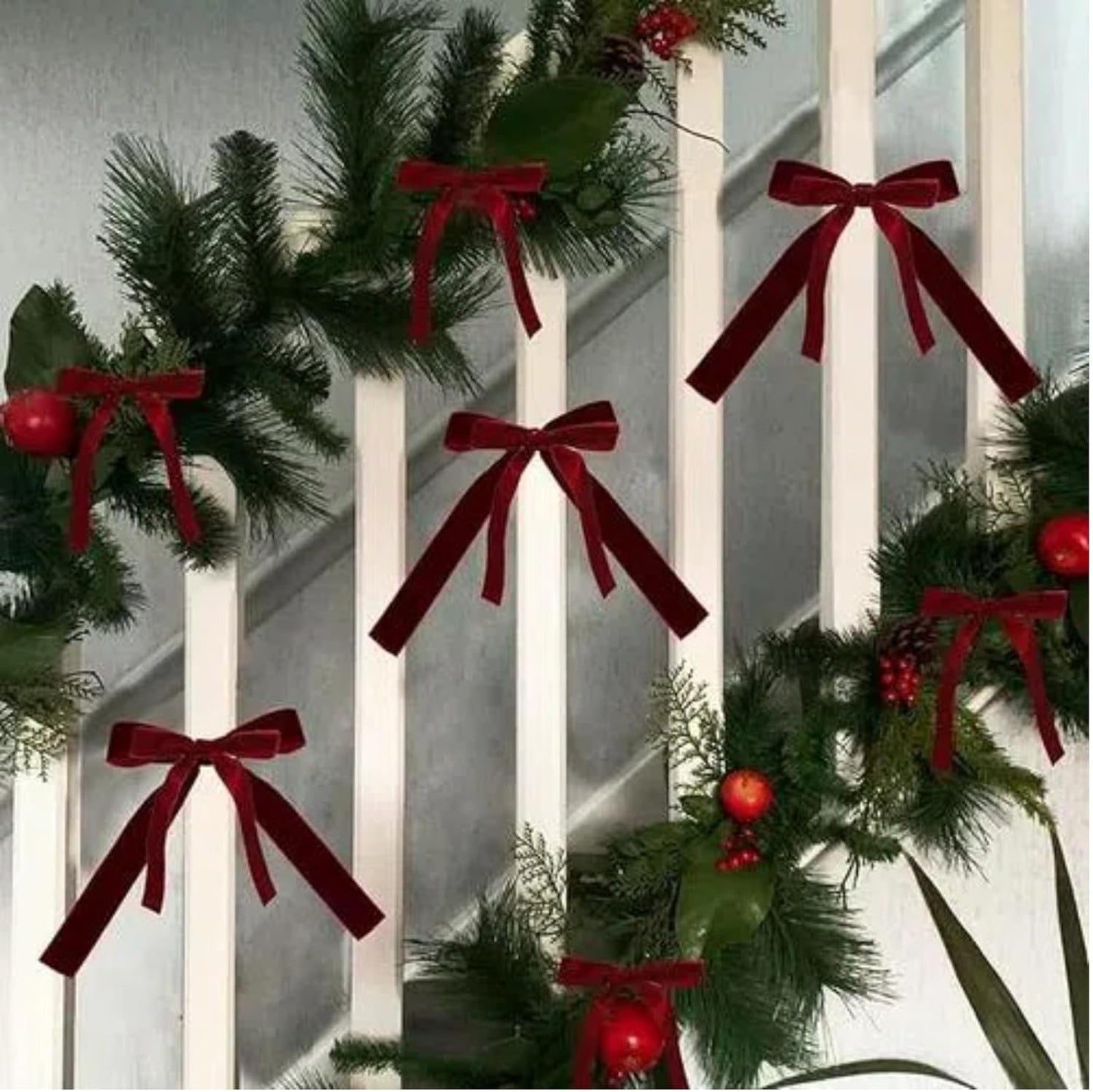 15 Yards Velvet Ribbon 3/8 Inch Single Face Red Velvet Ribbon Spool Prefect for Holiday Wedding, Ribbons for Gift Wrapping, Christmas Tree Ornaments Wreath Hair Bows, Ribbons for Crafts